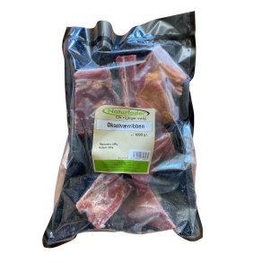 Naturfoder 100% Oksetv�rribben 1000 gr. 