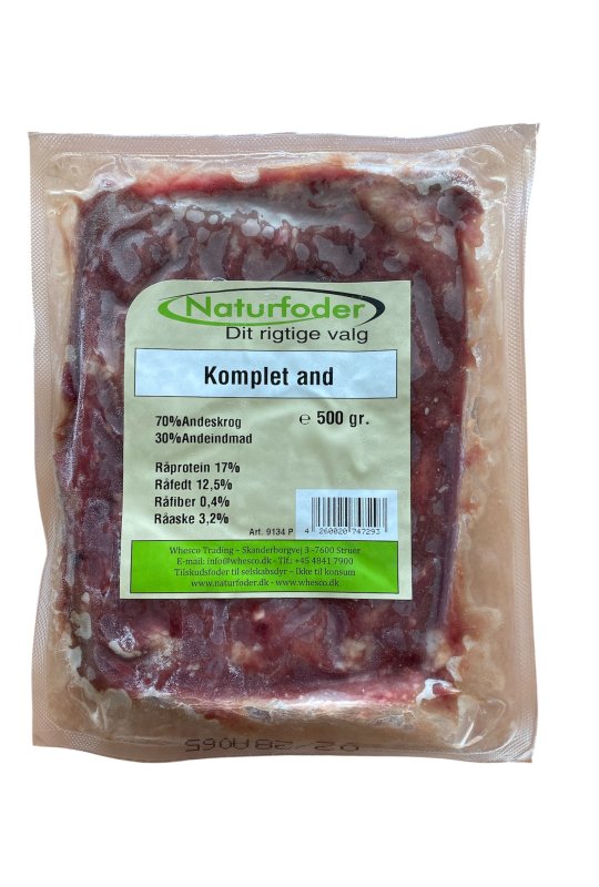 Naturfoder Komplet And 500 gr. 