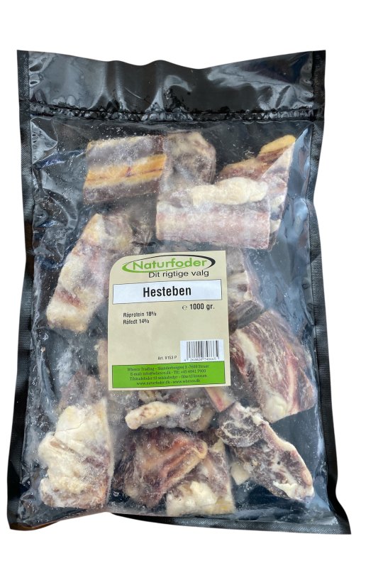 Naturfoder 100% Hesteben 1000 gr. 