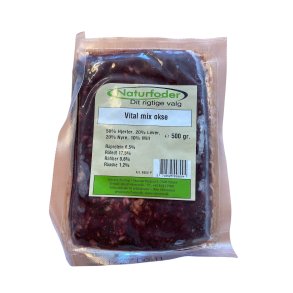 Naturfoder Vital mix Okse 500 gr. 