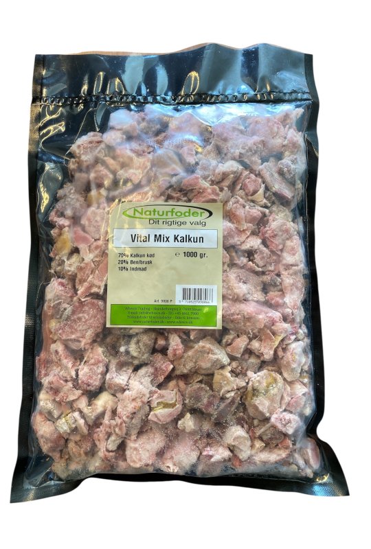 Naturfoder Vital mix Kalkun 1000 gr. 