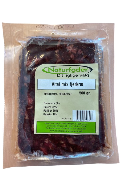 Naturfoder Vital mix  Fjerkr� 500 gr.