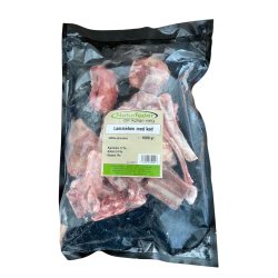 Naturfoder 100% Ben fra lam med k�d 1000 gr.