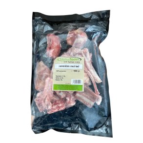 Naturfoder 100% Ben fra lam med k�d 1000 gr.