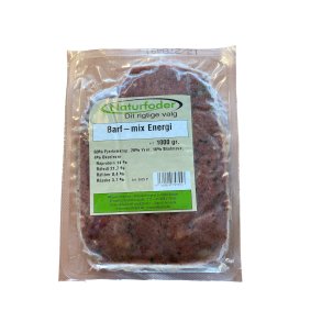 Naturfoder Barf-mix Energi 1000 gr. 