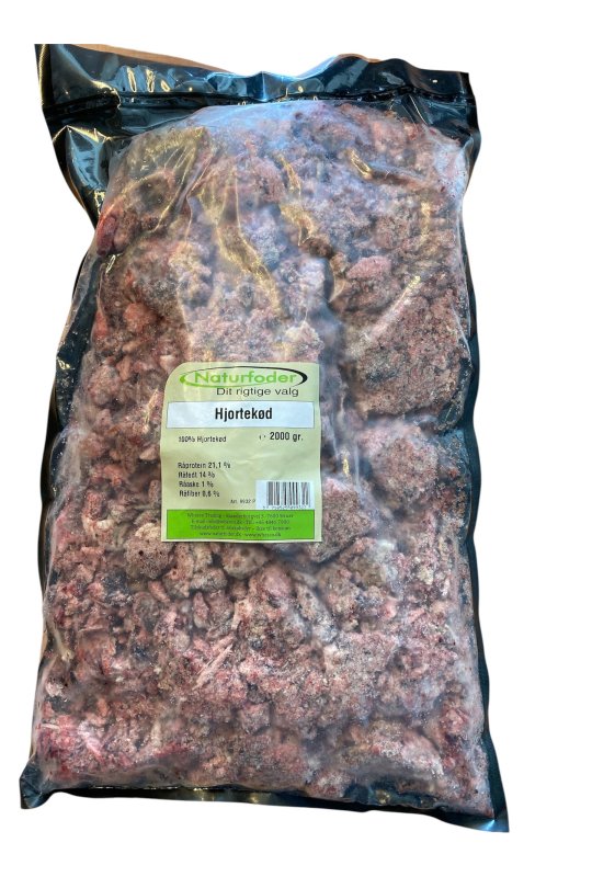 Naturfoder 100% Hjort 2000 gr.