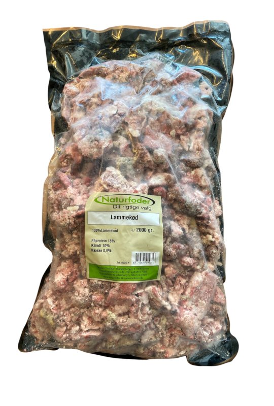 Naturfoder 100% Lammek�d 2000 gr. 