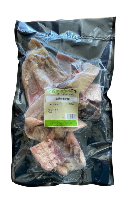Naturfoder 100% Kalkunskrog 1000 gr. 
