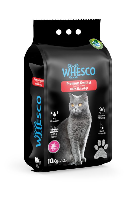 Whesco Premium kattegrus Babypudder  10 kg