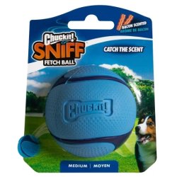 Chuckit  Sniff fetch ball bl m. Bacon 1pk M.