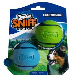 Chuckit  Sniff fetch ball grn/bl 2pk Medium