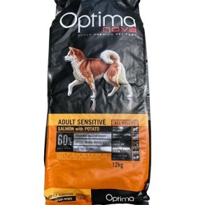 Optima Nova Adult Sensitive med laks GF 12 kg 