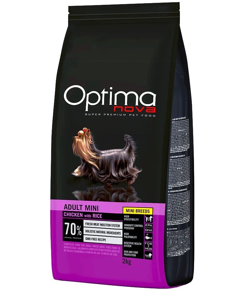 Optima Nova Adult Mini kylling og ris - Optima Nova Mini - Whesco Trading