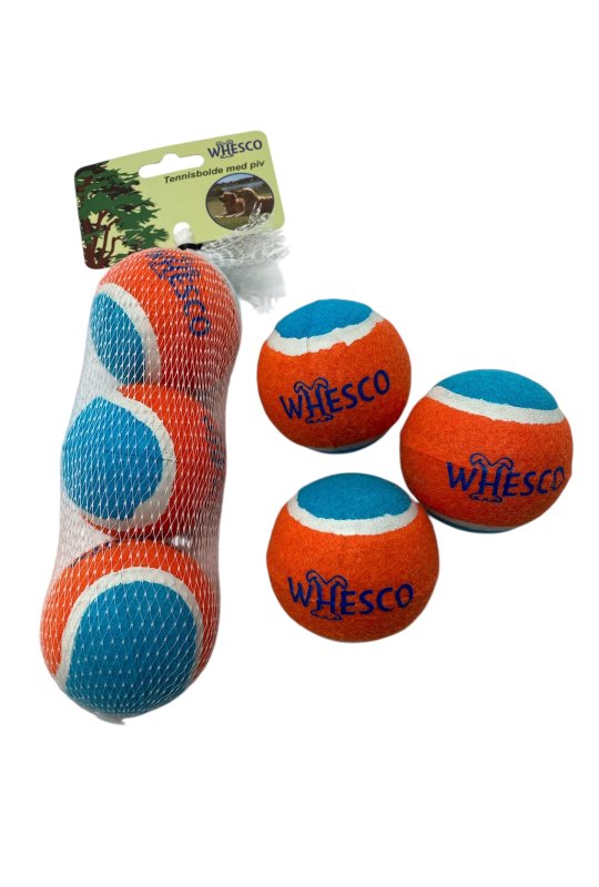 Whesco Tennisbolde 3 stk. Medium m/piv �6,5 cm