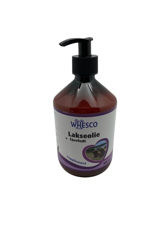 Whesco Lakseolie &amp; Frefedt 500 ml.